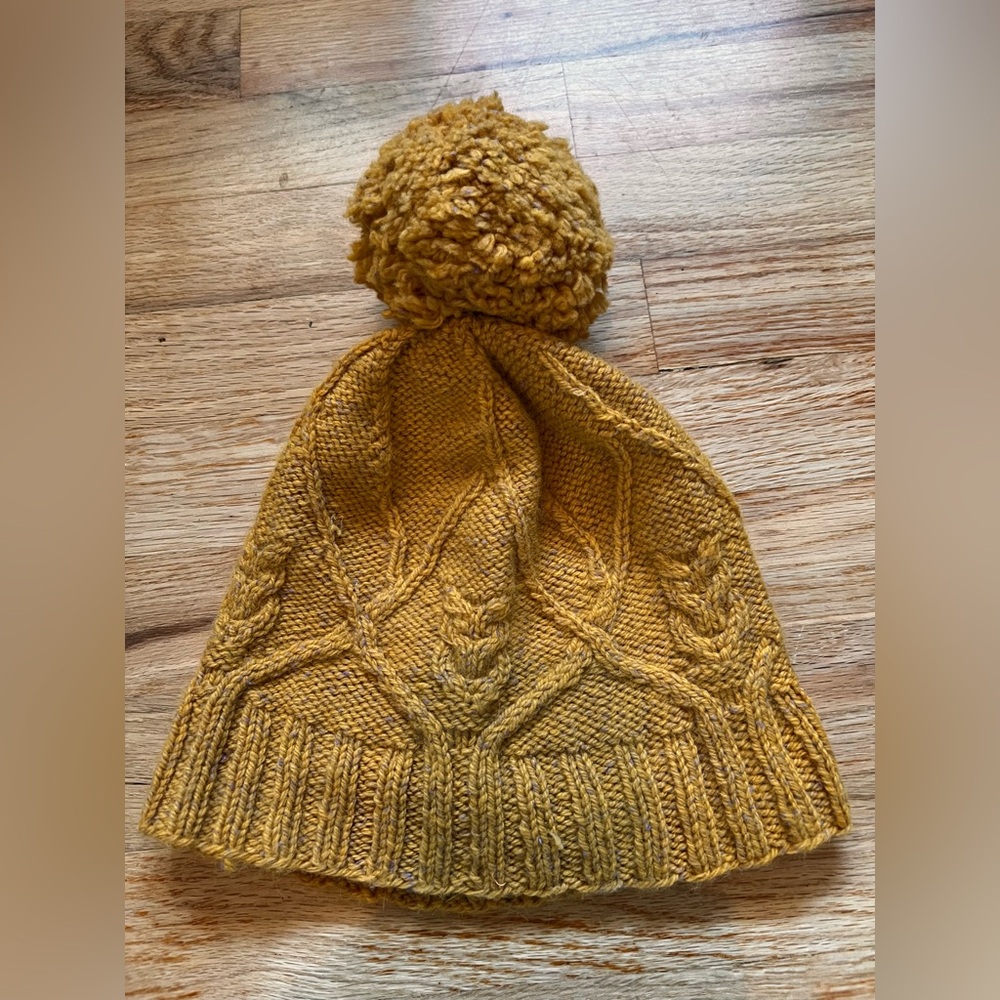 Hand Knit Owl Winter Hat
